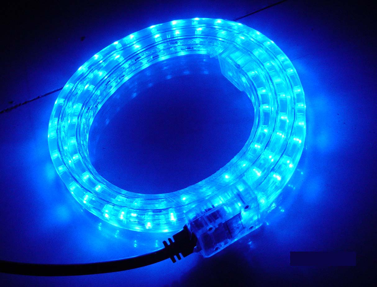 230v CE RoHS IP65 PVC round 2 wires led rope light indoor and outdoor decoration LED strip neon flex light