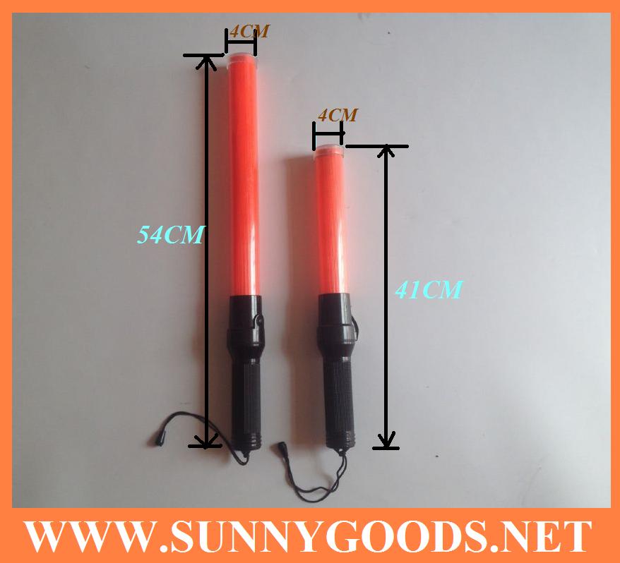 length 41cm with torch light road safety led baton torch