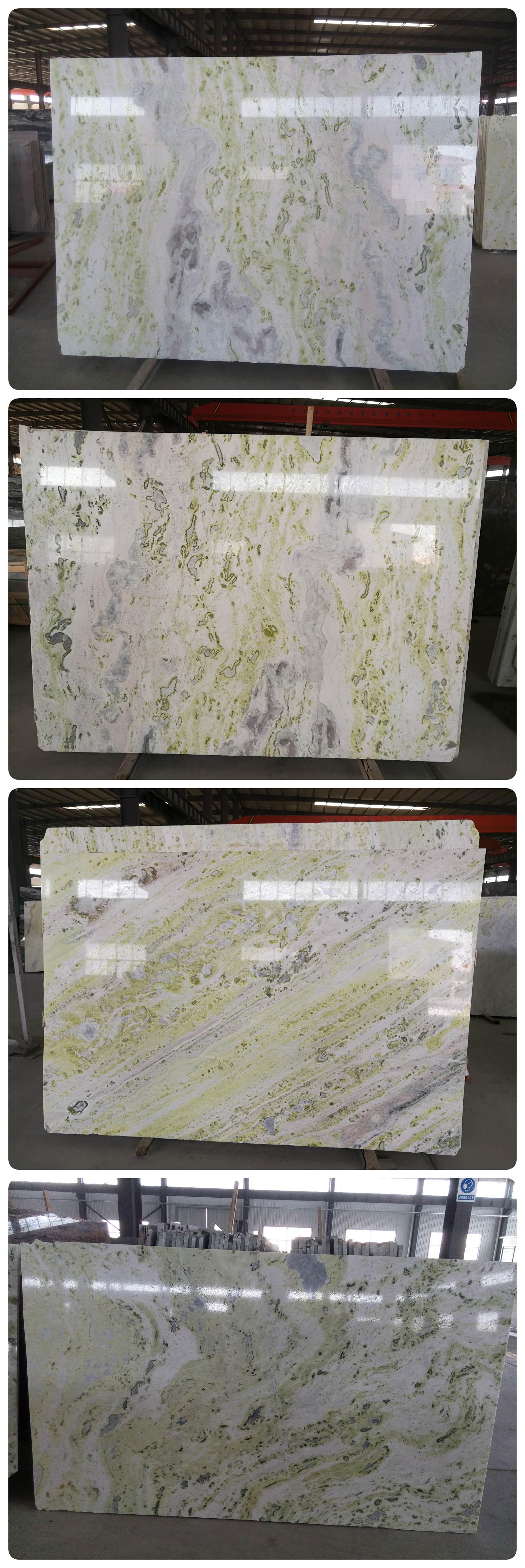 New Color Azul Aran Stone  White Granite Slab For Decoration