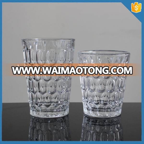 fingerprint hand pressed crystal glass glitter tumbler