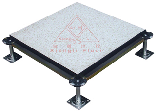 antistatic chipboard raiesd access floor tile which covering hpl,pvc,steel for computer room or data center