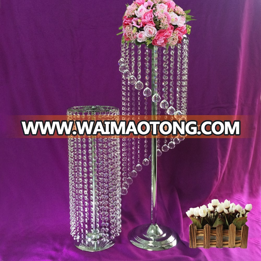 crystal wedding centerpieces crystal aisle pillar