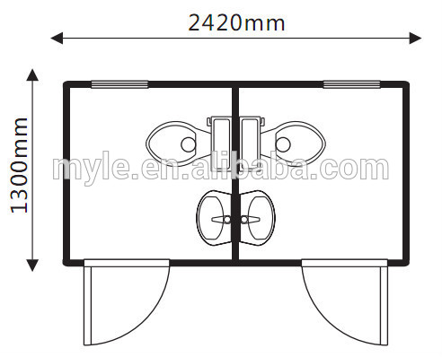 portable mobile trailer toilet