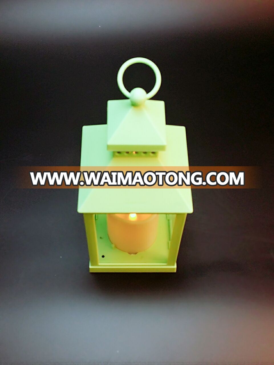 Chinese classic plastic geometric antique candle lantern