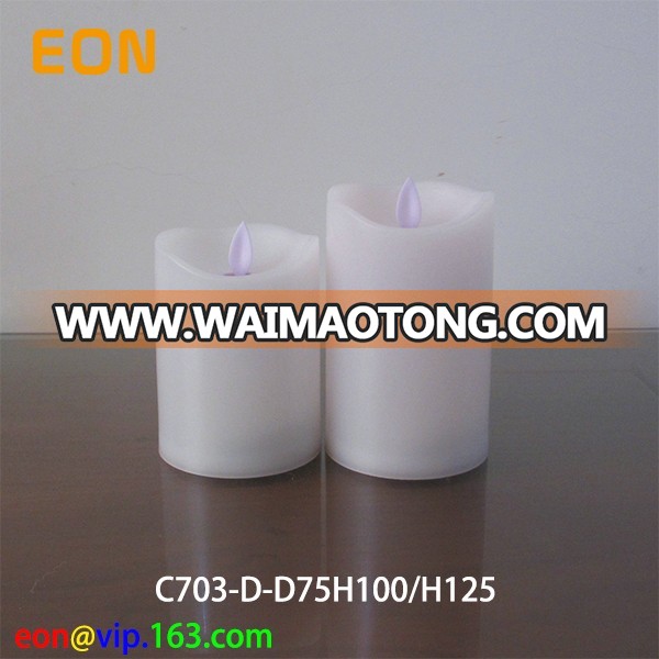 C703 Cheap dangcing flame / moving flame led Wax Candle