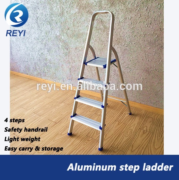 4 steps folding aluminum ladder