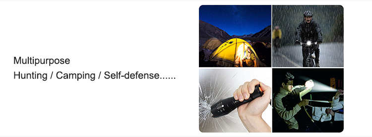 Waterproof Zoom 1200 Lumen XML T6 LED G700 Tactical Flashlight