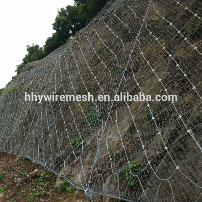 SNS Rockfall slope protection netting stainless steel wire rope mesh net price