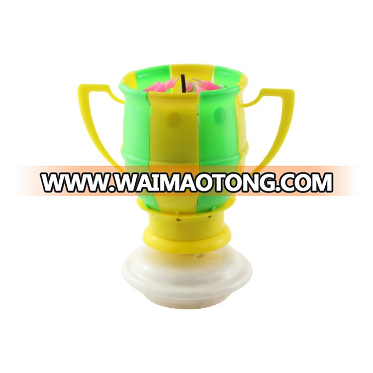 Music rotating football birthday candle factory directly