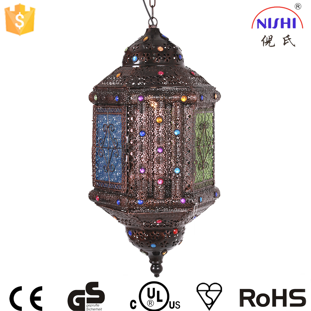 Antique Moroccan cooper color pendant hanging lamps NS-124027