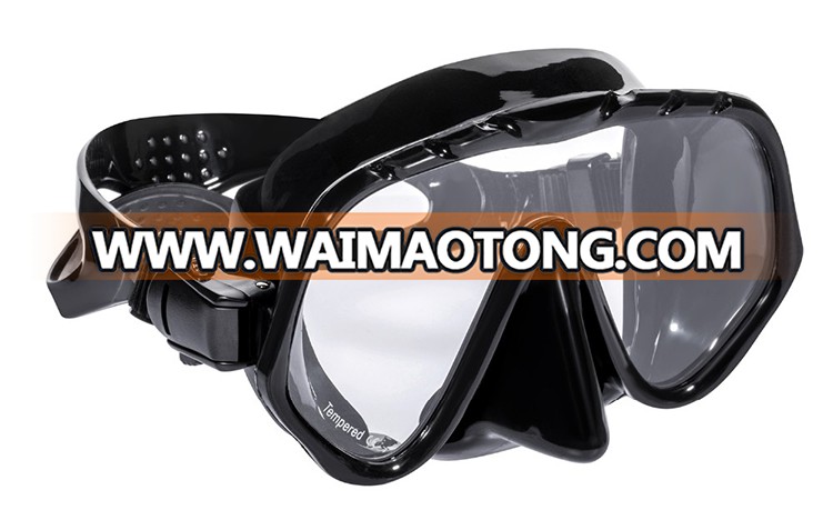 Single Lens Transparent Silicone Frameless Spearfishing Diving Mask