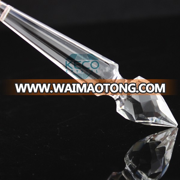 Good quality crystal point, keco crystal is a manufacturer of all types chandelier crystal parts in China