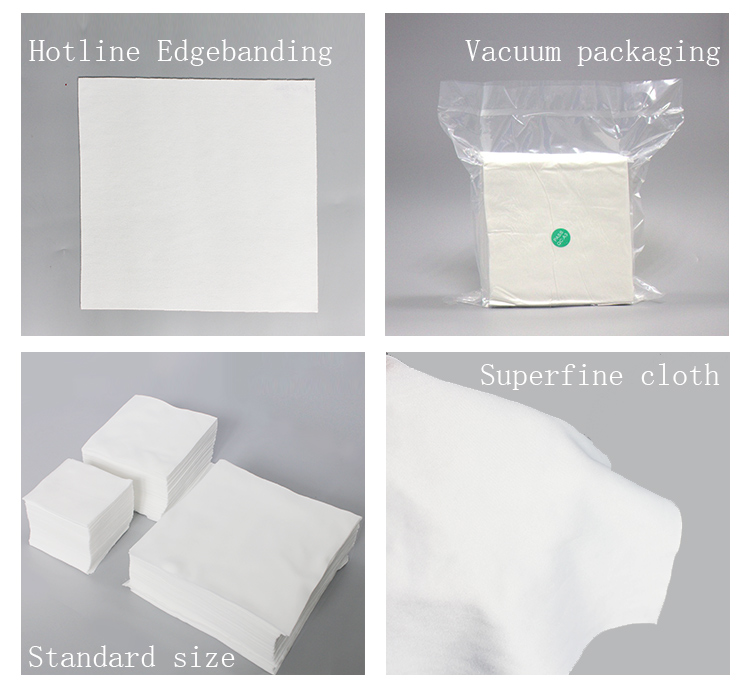 100% Polyester Cleanroom Cleaning Wiper Cloth