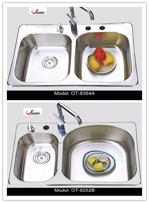 cUPC Stainless Steel Kitchen Sink Double bowl stainless steel water trough portable sink