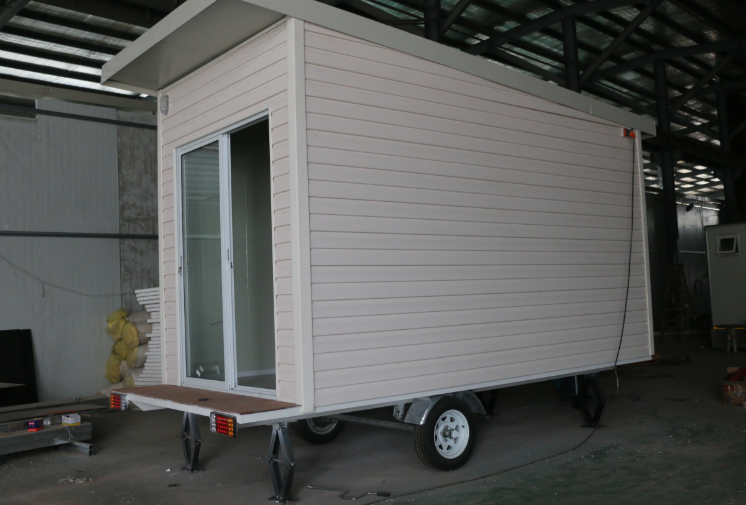 prefab portable office cabin extra bedroom sleepout with trailer