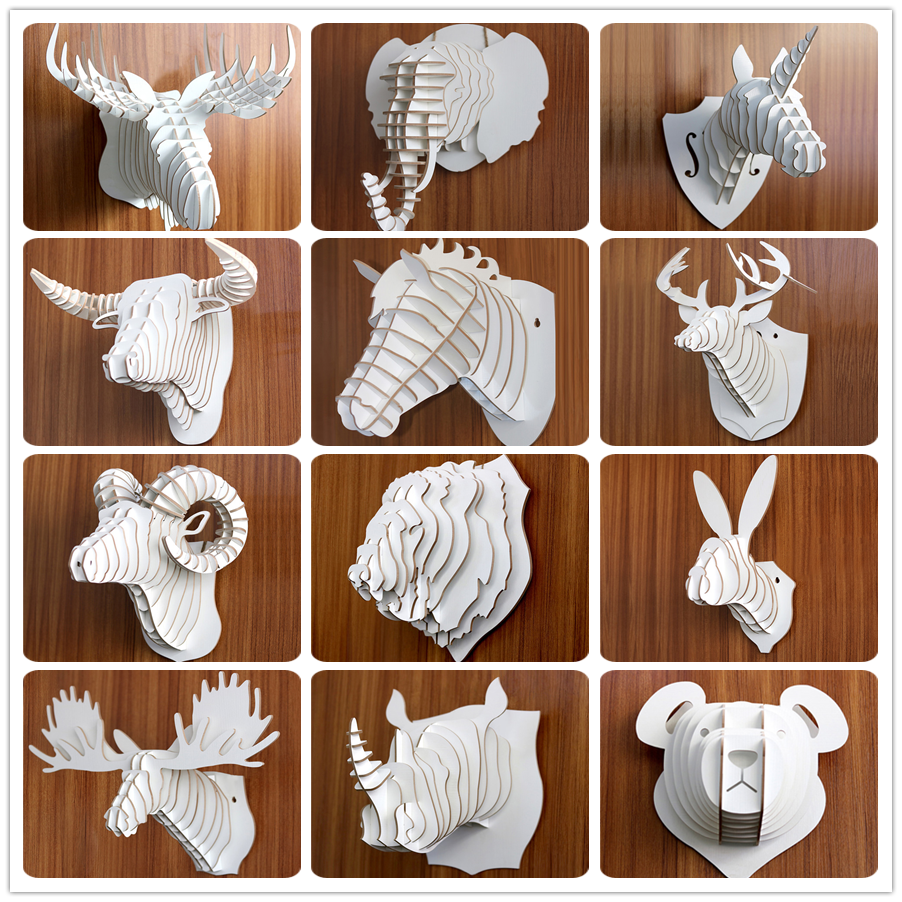 hot selling wood deer office table decoration item