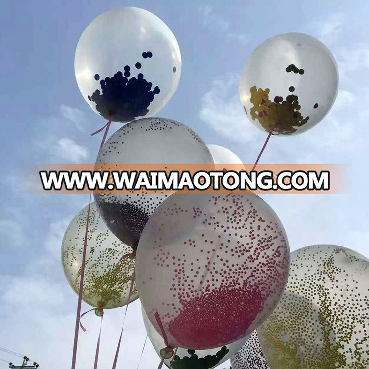 bridal wedding ceremony party party show decorations transparent colorful foil paper confetti balloons