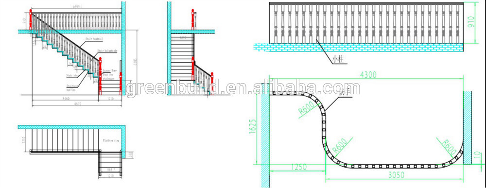 Birch Hardwood Staircase Handrail Price