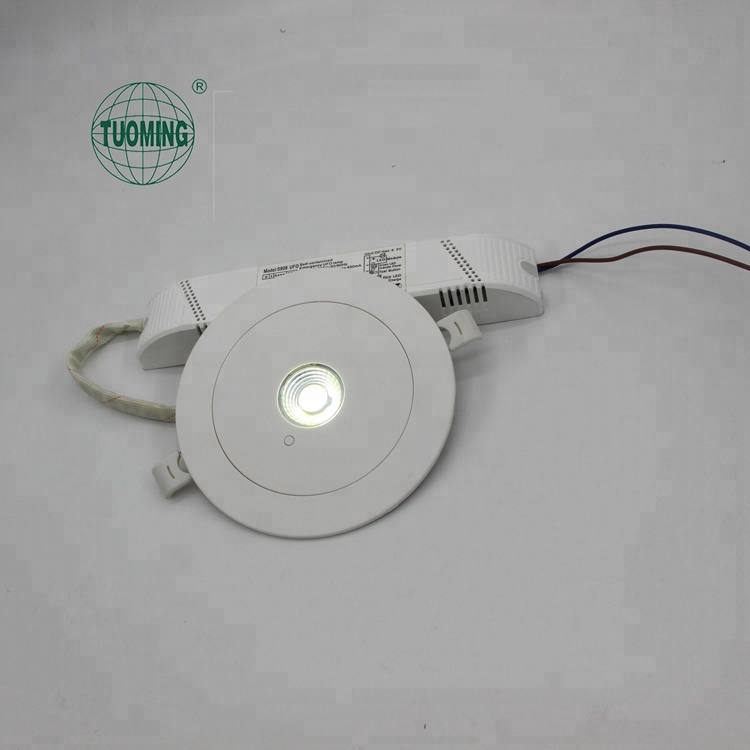 UFO led emergency spitfire  round recessed mounted 3W emergency downlight with emergency backup battery for Australia market