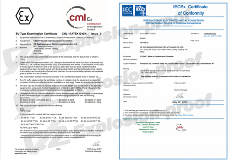 IECEX and ATEX Certified Explosion-proof Electrical Plastic Switch Box