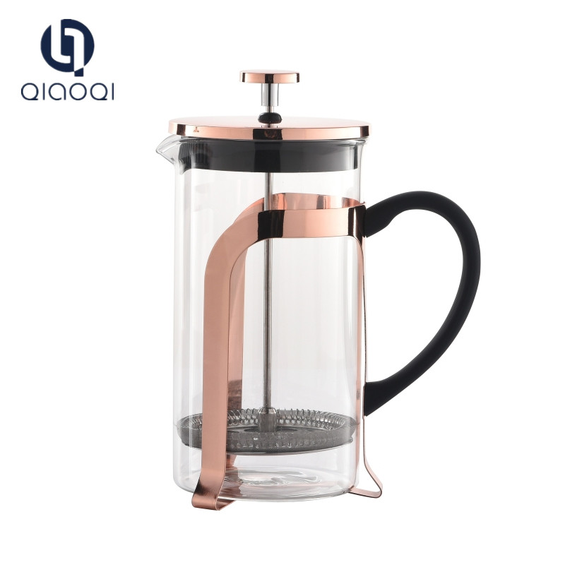 Customized coffee french press with stainless steel filter