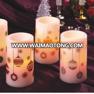 C501 3"cheap real wax led candle