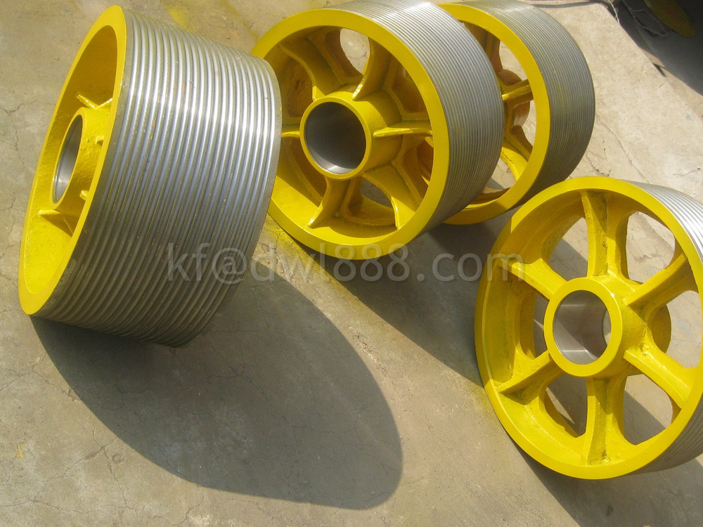 Ductile Iron Elevator Traction Sheave/cheap wire rope sheave made in China/wire rope sheave pulley suppliers