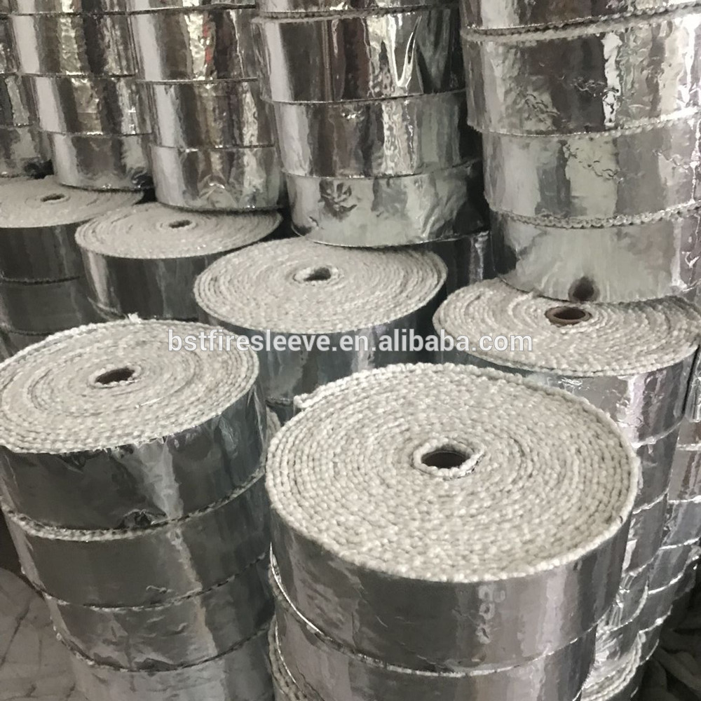 High Temperature Insulation Heat Reflective Ceramic Fiber Tape With Aluminum Foil