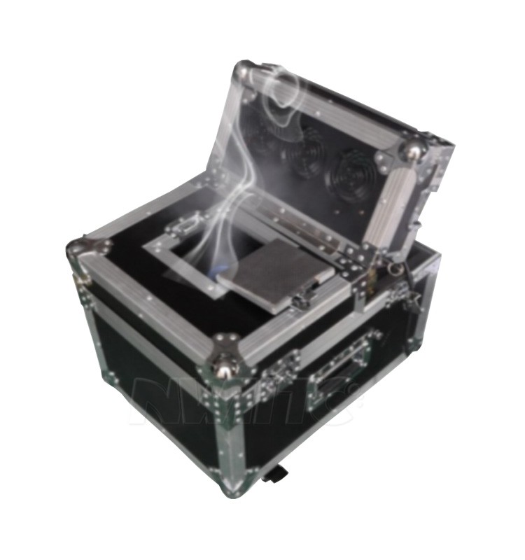 Flight case 600w double quite noiseless dmx stage effect haze machine