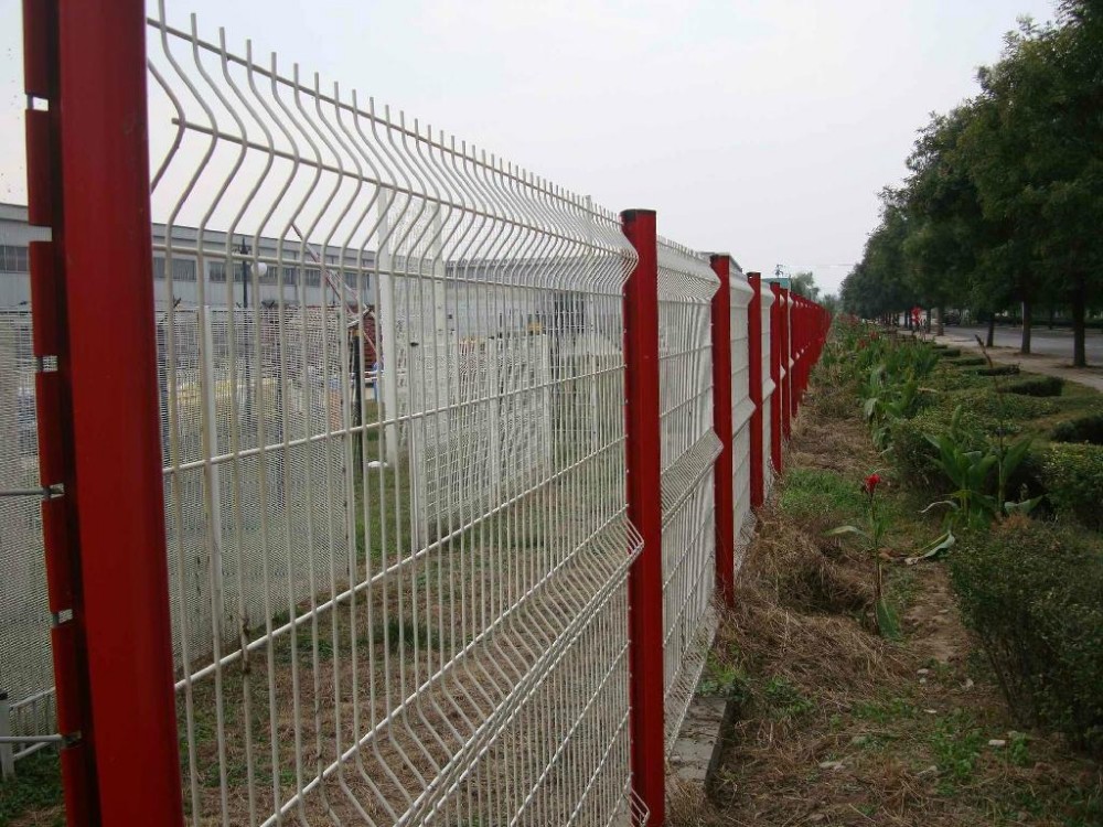 2016 hot sale 3d cheap green wire mesh fence panels fasteners