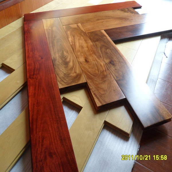 walnut color stain good quality acacia hardwood flooring