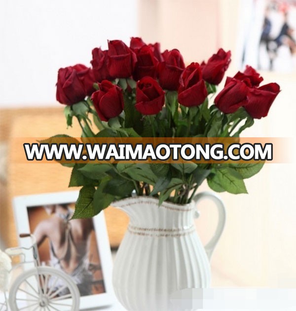 High quality real touch artificial rose flower for wedding decoration