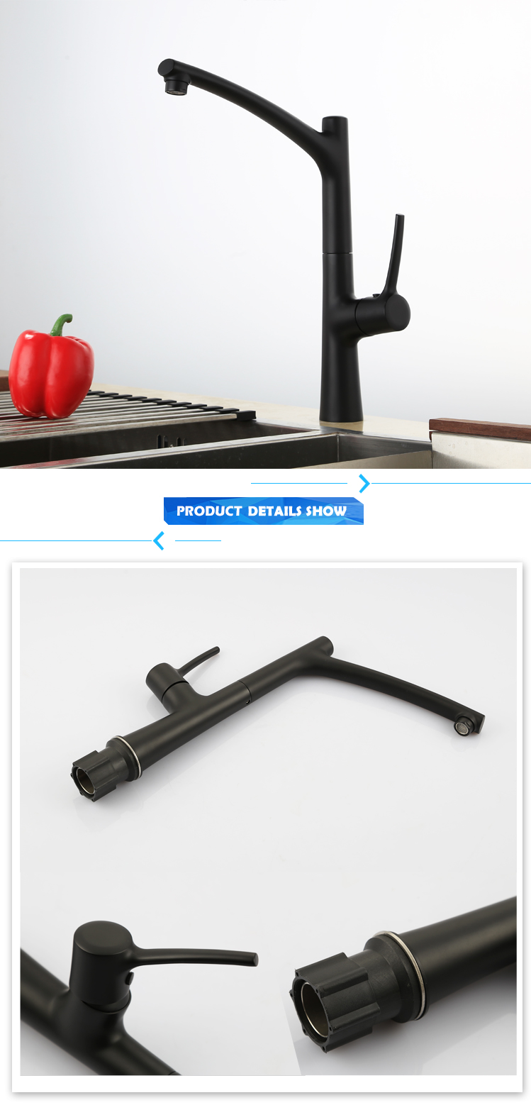 Unique water saving black kitchen faucets imported from China