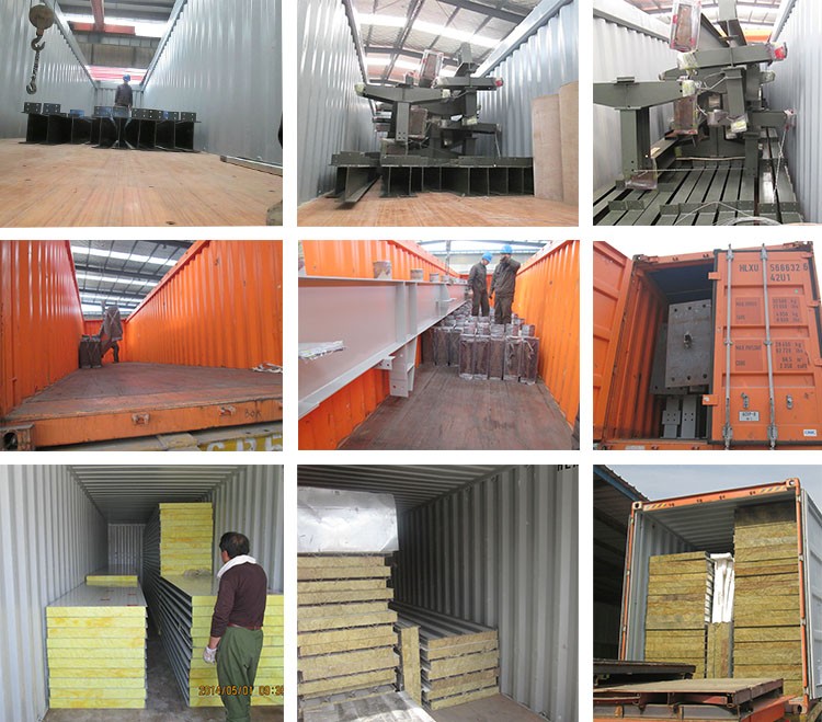 Cost effective UN supplier prefabricated light steel structure aircraft hangar