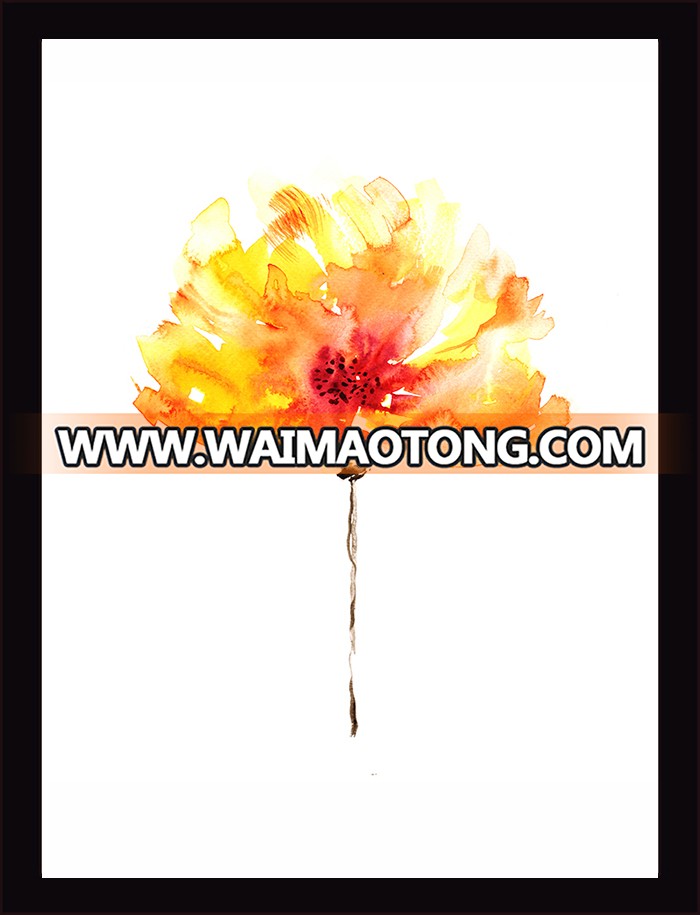 China made low price unframed canvas print color flowers picture for wholesale custom