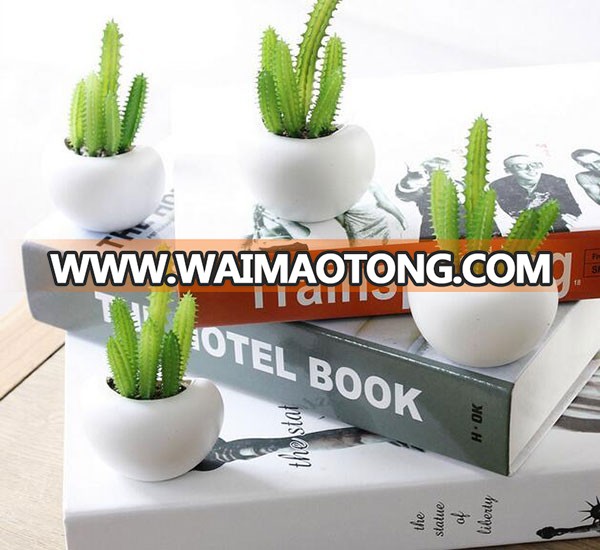 Hot sale plastic artificial succulent plant for fridge decoration