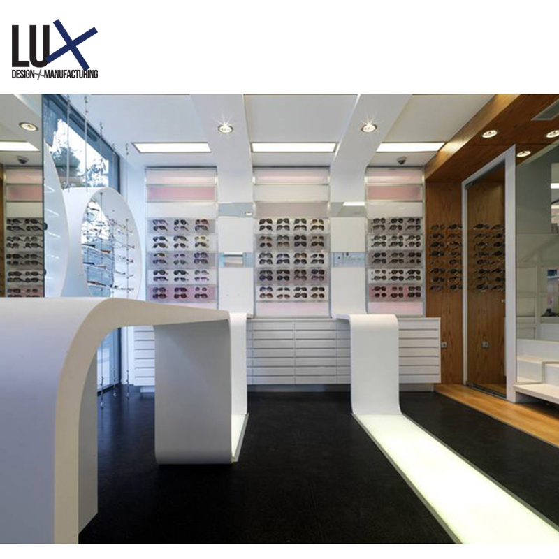 2019 Eyewear Optical Shop Counter Showcase Cabinet Decoration Design