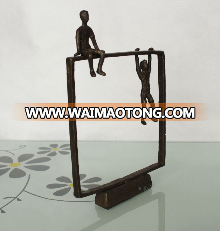 cast iron metal arts and crafts bronze sculptures for home decoration