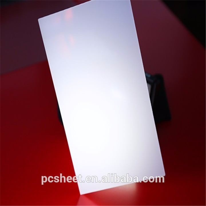 Competitive price opal light diffusing pc sheet for advertising lamp box