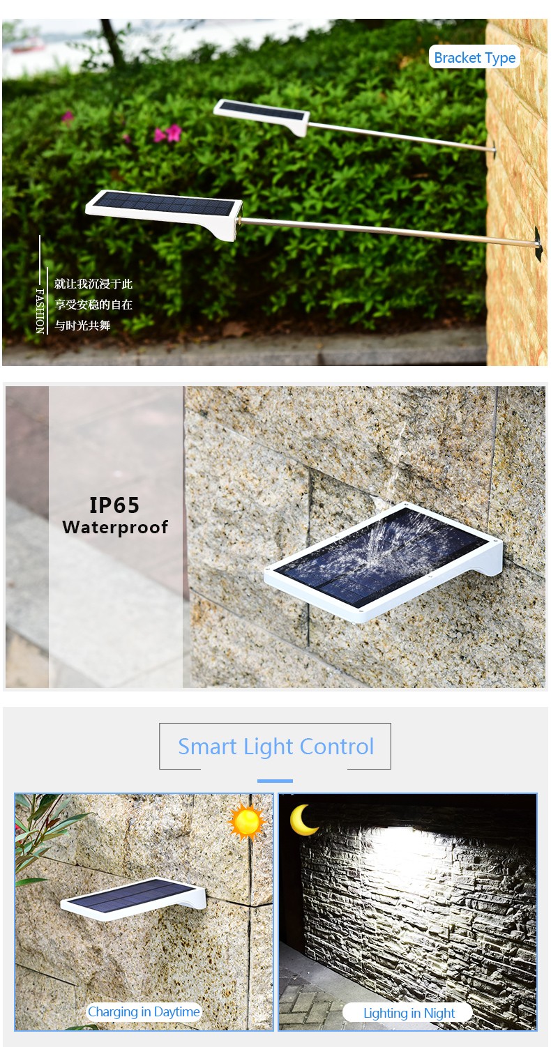 High performance unique ip65 waterproof Mini sensor LED Solar Street Light