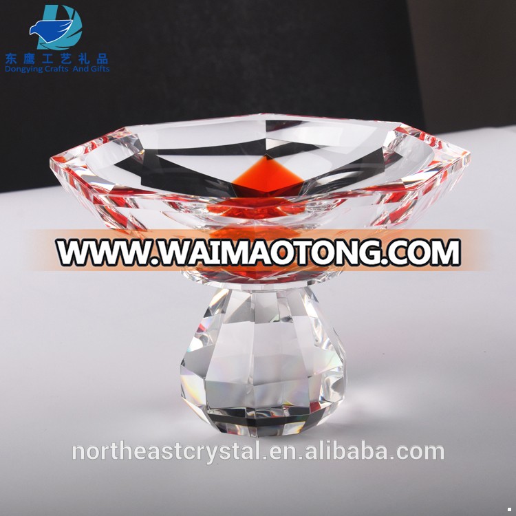 2019 New Design Elegance Clear Optic 7&quot; Crystal Fruit Bowl