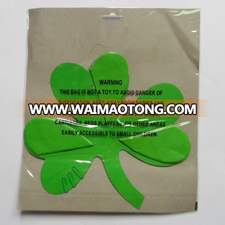 Hot Sale Saint Patrick's Day Clover Paper Honeycomb Hanging Decorations /Tissue Paper Decoration