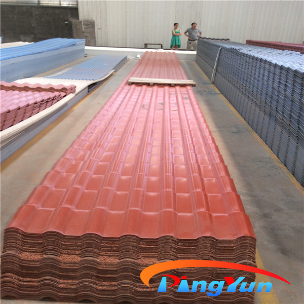 Made in china popular clear corrugated plastic roofing sheets plastic