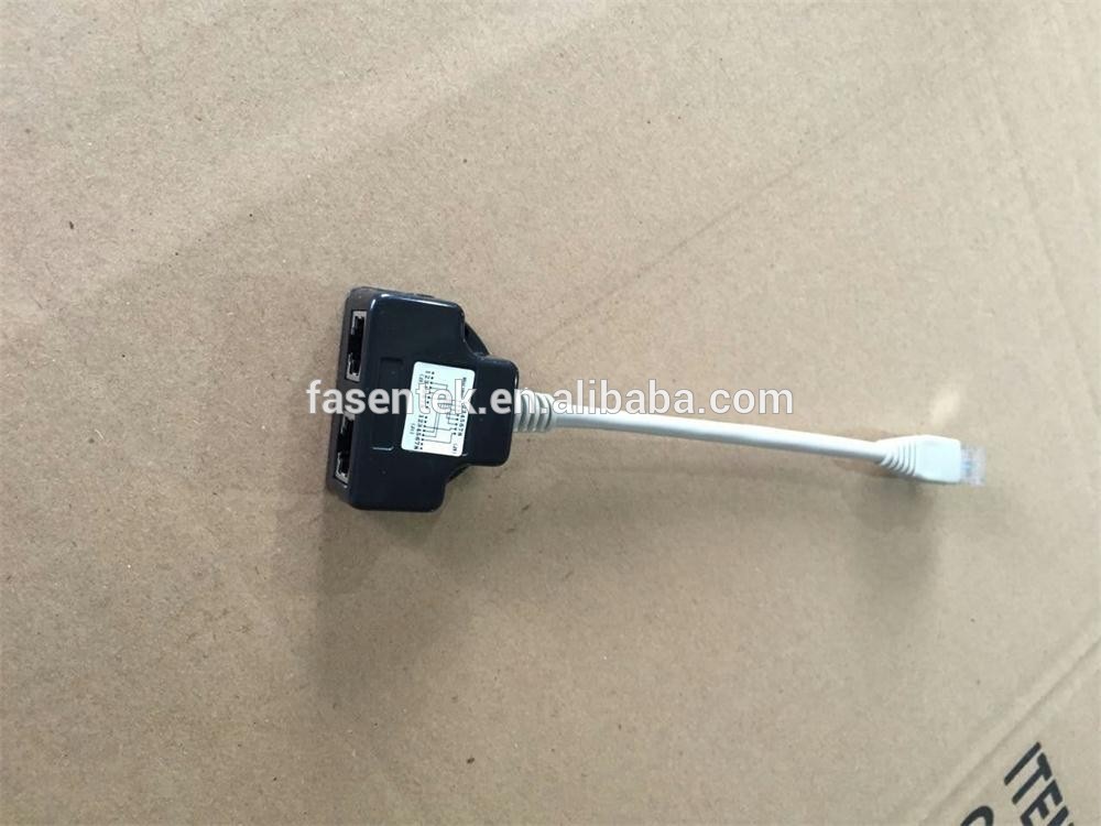 RJ45 Shielded Network Cable Splitter Customized Wiring Connecton is Welcomed