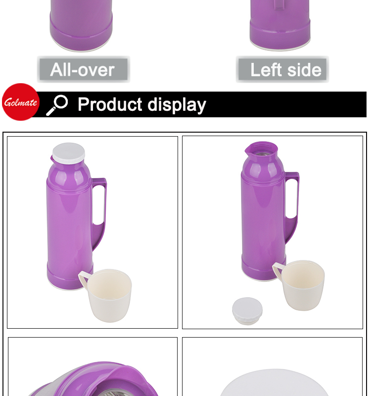 PP material Glass liner Insulated Coffee Thermos Flask