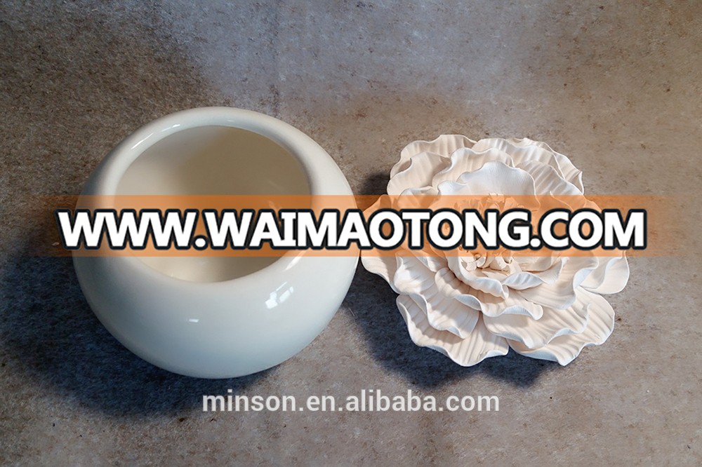 Wholesale Ceramic Flower Aroma Oil Diffuser