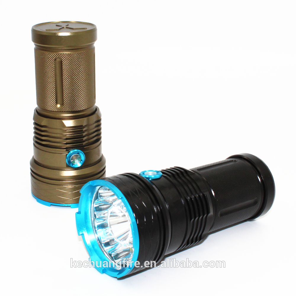 12000 Lumens 12pcs XML T6 LED flashlight Led Camping Light Flashlight