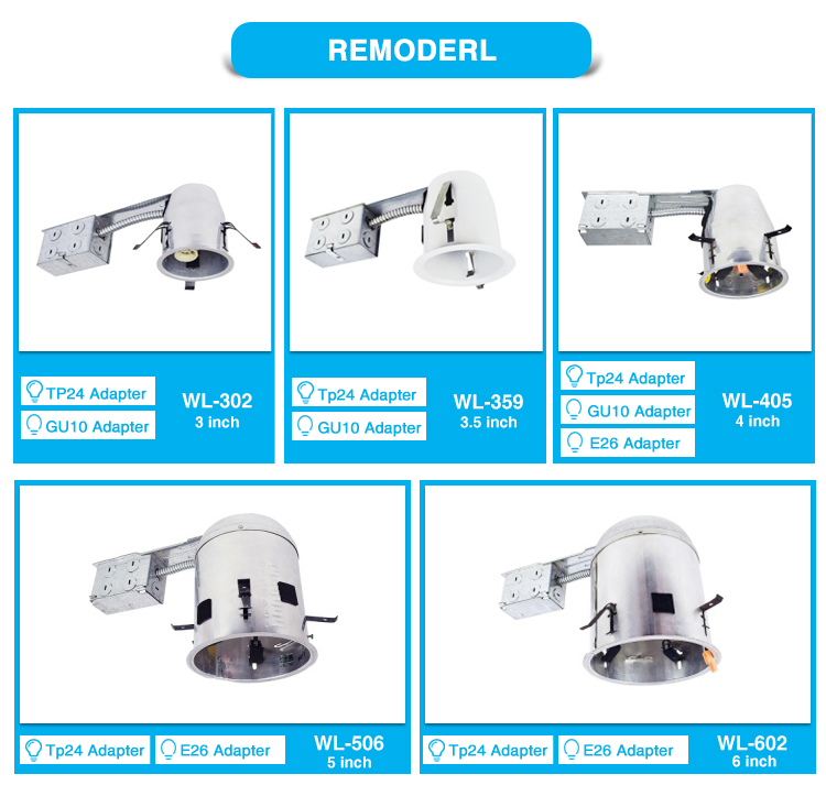 factory price 4'' Inch new construction IC AT Housing Cans UL ETL Listed land lighting made in china