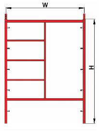 Hot sale in usa mason frame scaffolding