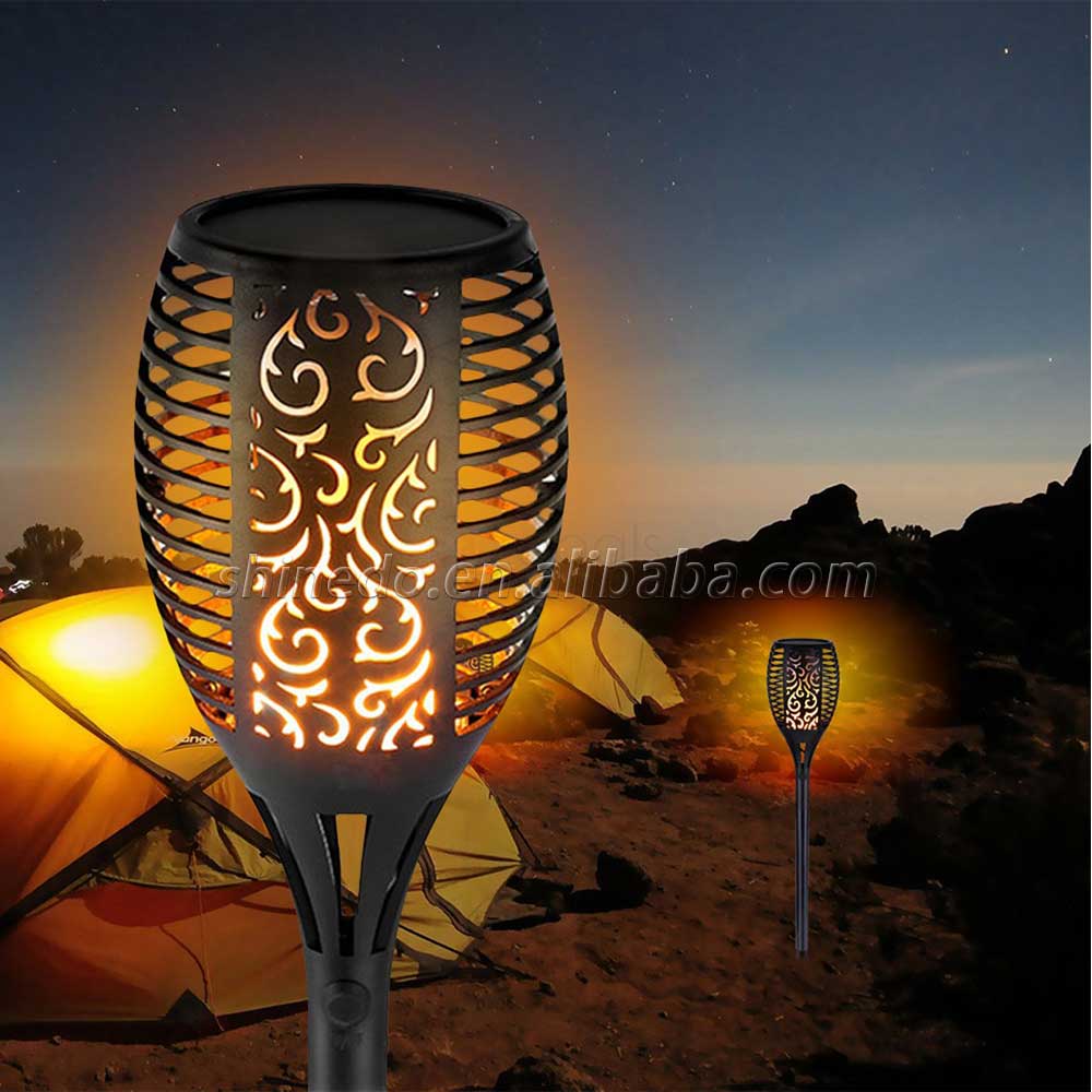 Super Bright Warm Light 96LED Flickering Torches Dancing Flame Light Outdoor Waterproof Solar Path